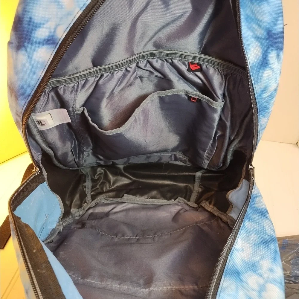 FILA Argus 4 Blue Tie Dye Laptop Backpack Tech Travel Bag